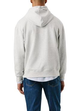 Sweat-shirt à capuche grise Pepe Jeans Mason pour homme