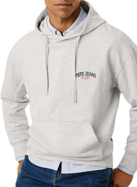 Sweat-shirt à capuche grise Pepe Jeans Mason pour homme