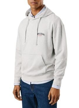 Sweat-shirt à capuche grise Pepe Jeans Mason pour homme