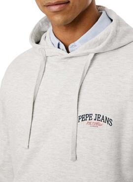 Sweat-shirt à capuche grise Pepe Jeans Mason pour homme