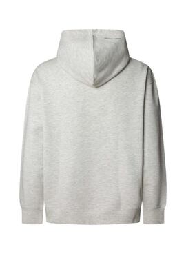 Sweat-shirt à capuche grise Pepe Jeans Mason pour homme