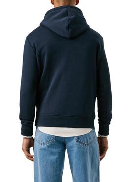 Sweat à capuche Pepe Jeans Macbeth avec logo marin pour homme.