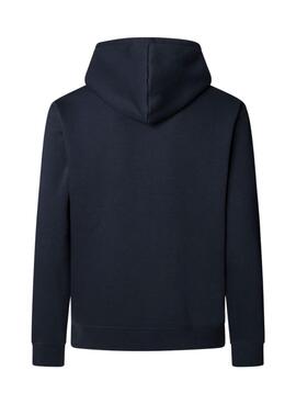 Sweat à capuche Pepe Jeans Macbeth avec logo marin pour homme.