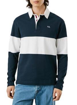 Polo Pepe Jeans Ralf Rugby bicolore pour homme
