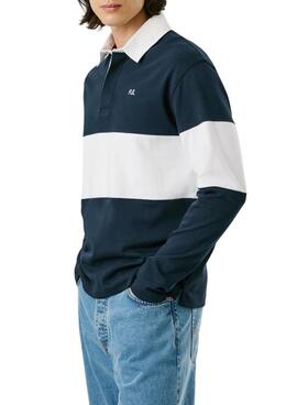 Polo Pepe Jeans Ralf Rugby bicolore pour homme