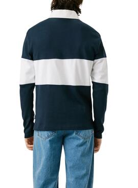 Polo Pepe Jeans Ralf Rugby bicolore pour homme