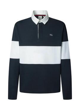 Polo Pepe Jeans Ralf Rugby bicolore pour homme