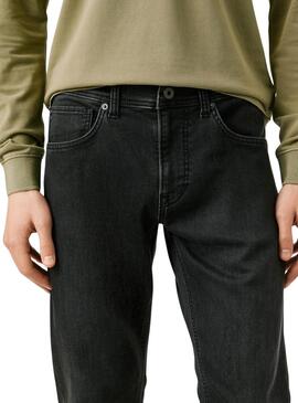 Jean slim noir pour homme de la marque Pepe Jeans Track.