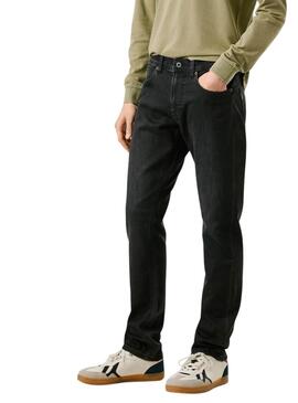 Jean slim noir pour homme de la marque Pepe Jeans Track.