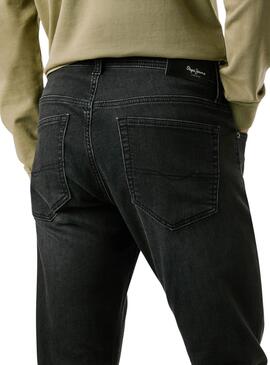 Jean slim noir pour homme de la marque Pepe Jeans Track.