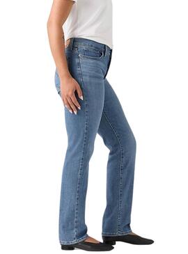 Jean Levis 314 Shaping Straight bleu pour femme