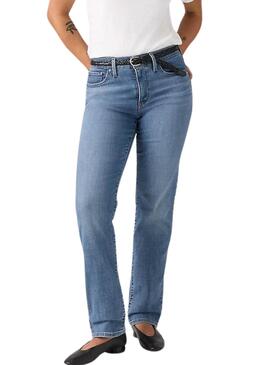Jean Levis 314 Shaping Straight bleu pour femme