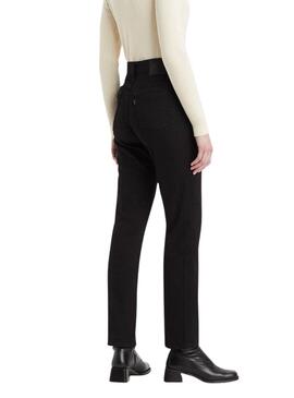 Jean Levi's 724 High Rise Straight noir pour femme