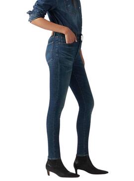 Jean Levi's 721 Skinny High Rise Miles bleu pour femme