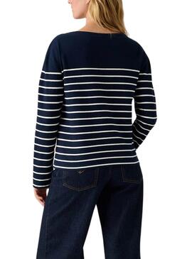 Maillot à rayures marines Levis pour femme