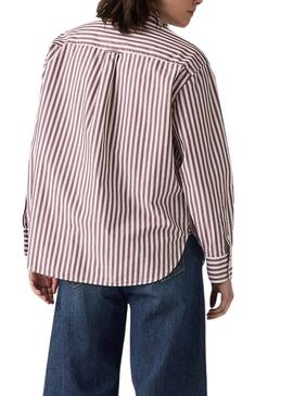 Chemise Levis Harlie Boyfriend à rayures pour femme.