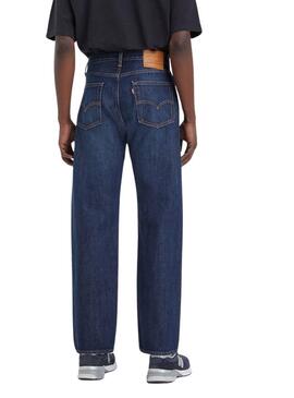 Jean Levi's 555 Relaxed Straight bleu pour homme