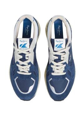 Chaussures Pepe Jeans Marlon Vibe bleu pour homme.