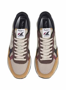 Chaussures Pepe Jeans Brit Colors beige pour homme