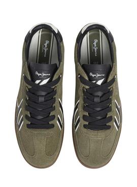 Chaussures Pepe Jeans Ball Mix vertes pour hommes