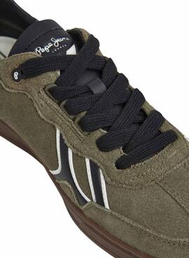 Chaussures Pepe Jeans Ball Mix vertes pour hommes