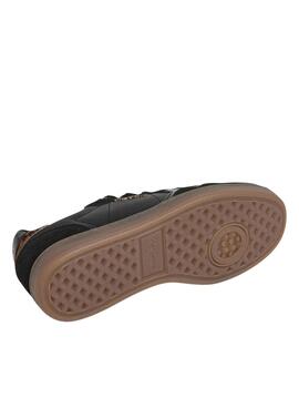Chaussures Pepe Jeans Ball noir avec des détails léopard pour femme