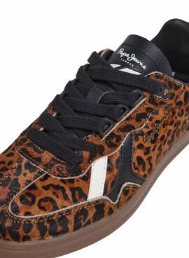 Chaussures Pepe Jeans Ball Print léopard pour femme