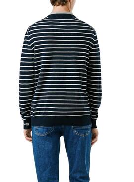 Maillot Pepe Jeans Andre à rayures marine pour homme