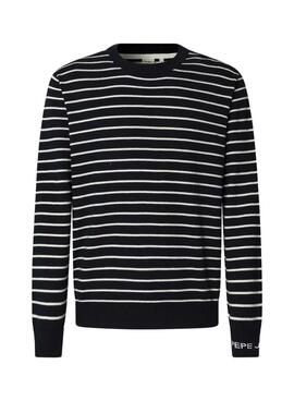 Maillot Pepe Jeans Andre à rayures marine pour homme