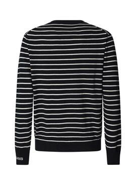 Maillot Pepe Jeans Andre à rayures marine pour homme