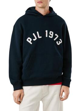 Sweatshirt Pepe Jeans Maverick marine avec capuche pour homme