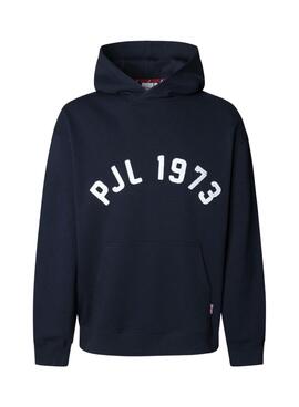 Sweatshirt Pepe Jeans Maverick marine avec capuche pour homme