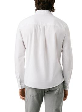Chemise Pepe Jeans Cluny Oxford blanc pour homme