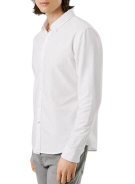 Chemise Pepe Jeans Cluny Oxford blanc pour homme