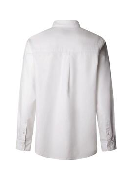 Chemise Pepe Jeans Cluny Oxford blanc pour homme