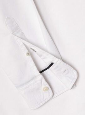 Chemise Pepe Jeans Cluny Oxford blanc pour homme