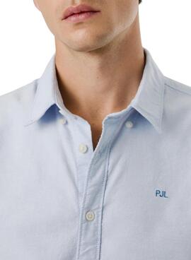 Chemise Pepe Jeans Cluny Oxford bleue pour homme.