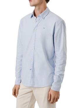 Chemise Pepe Jeans Cluny Oxford bleue pour homme.