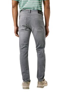 Jean Pepe Jeans Track slim gris pour homme