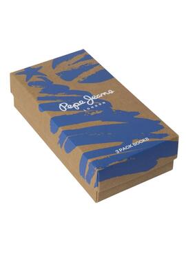 Paquet de 3 paires de chaussettes Pepe Jeans Xmas Tree noir pour hommes