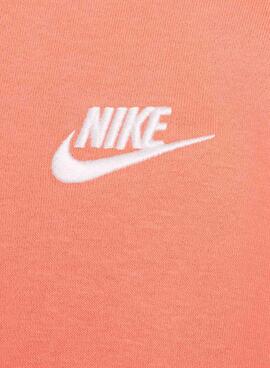 Sweatshirt Nike Club Fleece orange pour fille