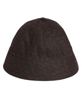 JD0973 MONOGRAM BUCKET DBROWN