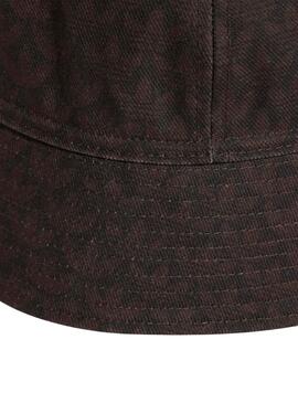 JD0973 MONOGRAM BUCKET DBROWN