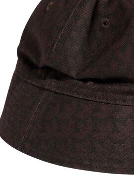 JD0973 MONOGRAM BUCKET DBROWN
