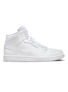 Chaussures AIR JORDAN 1 MID 136 Blanc.