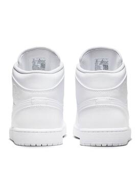 Chaussures AIR JORDAN 1 MID 136 Blanc.