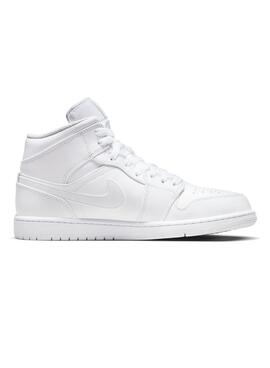 Chaussures AIR JORDAN 1 MID 136 Blanc.