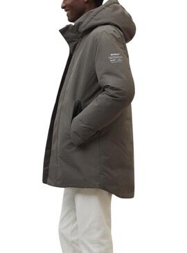 Manteau Ecoalf Parko vert pour homme
