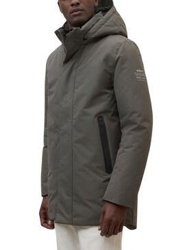 Manteau Ecoalf Parko vert pour homme
