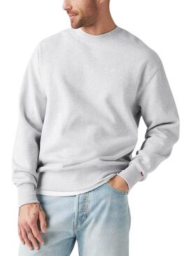 Sweat à capuche Levi's Authentic gris pour homme